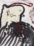 Jonathan Meese, Das Süsseste Mädchen Fräulein Nietzschl' - Dirn ist frei, 2006, mixed media on canvas