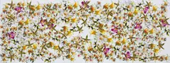 Philippe Pasqua, Flowers, 2003, collage on painted canvas