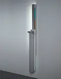 Pedro Cabrita Reis, Slightly Similar, 2004, electric installation, fluorescent lamps painted with white acrylic, aluminium, wood