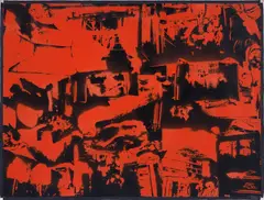 David Ratcliff, Fireplaces, 2005, acrylic spraypaint on canvas
