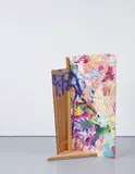 Avaf, Open Call, 2006, mixed media and collage on found wooden boards