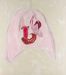 Spilled Guts by Nicola Tyson, 1999, acrylic on canvas, sold Apr 2013