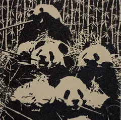 Chinese Buffet by Rob Pruitt, 2011, glitter and enamel on canvas, sold Jun 2013