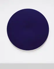 Anish Kapoor, Untitled, 1996, midnight blue pigment on aluminium