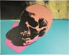 Andy Warhol, Skull, 1976, acrylic and silkscreen ink on canvas