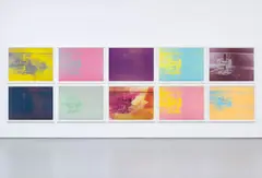Electric Chairs by Andy Warhol, 1971, The complete set of ten screenprints, in colours, on wove paper, sold Jun 2013