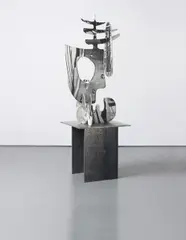 Aaron Curry, Untitled, 2009, painted wood, steel base