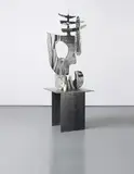 Aaron Curry, Untitled, 2009, painted wood, steel base
