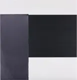 Callum Innes, Exposed Painting Paynes Grey/Violet on White