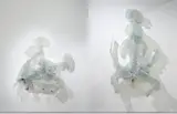 Roger Hiorns, Untitled, 2010, polyurethane, polyester, brain matter (in 2 parts)