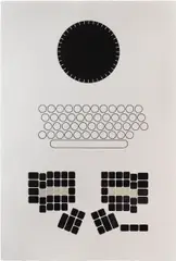 Edland 1892 Indexing, JVCRAK and QWERTY by Tauba Auerbach, 2006, ink and gouache on paper, offered Jun 2013