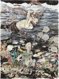 Hernan Bas, Underwater World, 2003, graphite, watercolour on wove paper
