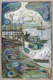 Billy Childish, Medway Swimming Club, 2007, oil on linen