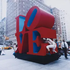 The Bruce High Quality Foundation, Public Sculpture Tackle (Love), 2007, C-print