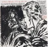 Untitled (Saying farewell for the first time) by Raymond Pettibon, 2002, ink on paper, sold Jun 2013
