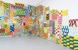 Barry McGee, Untitled (in 267 parts), 2005, acrylic and household paint on board