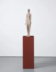 Xavier Veilhan, Untitled (Naked Woman), 2010, polyurethane resin, painted wood base