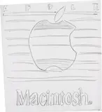 Andy Warhol, Apple Macintosh, 1985, graphite drawing on HMP paper