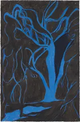 Chris Ofili, Searchers, 2005, pastel on paper