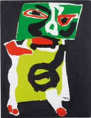 Untitled by Karel Appel, 1971, acrylic and paper on canvas, offered Jun 2013