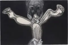 Yes by Francesco Clemente, 1989, pastel on paper, offered Jun 2013