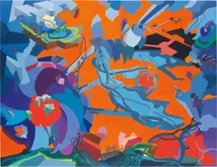 Franz Ackermann, Busy Harbour, 2006, oil on canvas