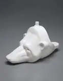 Richard Jackson, Two Heads (white version), 2002, resin