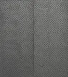 Adam McEwen, Basement Doors, 2010, machined graphite on aluminum panel (in 2 parts)