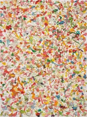 Untitled by Dan Colen, 2010, chewing gum on canvas, sold Oct 2013