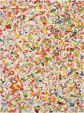 Dan Colen, Untitled, 2010, chewing gum on canvas