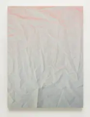 Untitled (Fold) by Tauba Auerbach, 2011, acrylic on canvas, sold Oct 2013