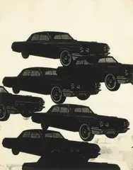 Untitled (Cars) by Andy Warhol, 1962, screenprint on paper, sold Oct 2013