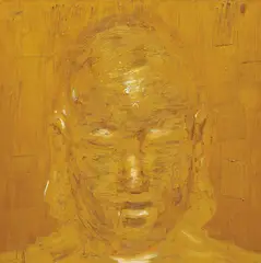 Golden Buddha by Yan Pei-ming, 2005, oil on canvas, sold Oct 2013