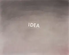 Idea by Ed Ruscha, 1976, pastel on paper, sold Oct 2013