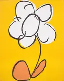 Andy Warhol, Flower, 1985, synthetic polymer and silkscreen ink on canvas