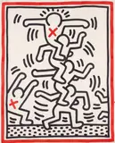 Untitled by Keith Haring, 1984, Sumi ink on paper, sold Oct 2013