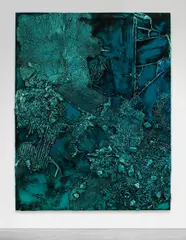 Untitled by Anselm Reyle, 2007, aluminium, chrome optics, patina, sold Oct 2013