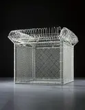 Liza Lou, Security Fence, 2005, steel, razor wire, glass beads