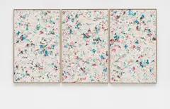 Dan Rees, Untitled (Triptych), 2011, plasticine on wood