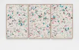 Dan Rees, Untitled (Triptych), 2011, plasticine on wood