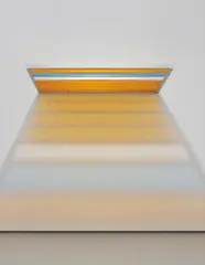 Discussion Island Legitimation Platform by Liam Gillick, 1998, anodised aluminium, coloured Plexiglas, sold Oct 2013