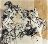 Ahmed Alsoudani, We Die Out of Hand, 2007, charcoal, pastel, gouache, graphite and acrylic on paper
