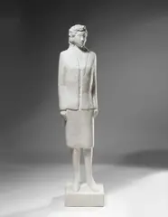 Peter Fischli and David Weiss, Stewardess, 1989, white plaster
