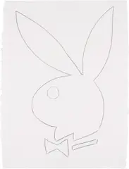 Playboy Bunny by Andy Warhol, 1985, graphite on paper, sold Oct 2013