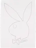 Andy Warhol, Playboy Bunny, 1985, graphite on paper