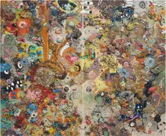 Gelitin, Untitled, 2008, plasticine, wood
