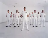Vanessa Beecroft, US Navy Seals, Museum of Contemporary Art, San Diego - vb39.290.te, 2000, digital cibachrome print (in 3 parts)