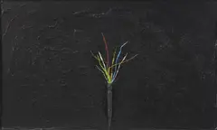 Chris Johanson, Untitled, 2007-08, acrylic and latex on wood