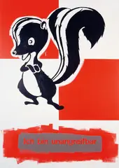 Johannes Wohnseifer, Ich bin unangreifbar, 2002, acrylic on aluminium