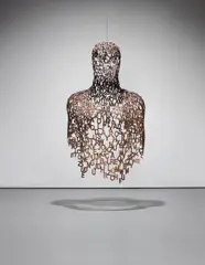 Jaume Plensa, Tel Aviv Man XIV, 2006, welded pressed steel
